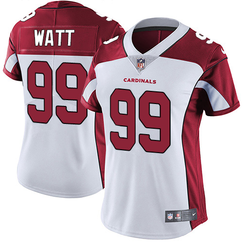 Cardinals #99 J.J. Watt White Women's Stitched Vapor Untouchable Limited Jersey