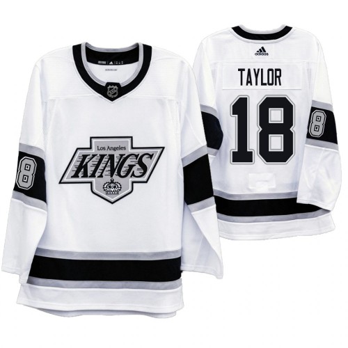Los Angeles Los Angeles Kings #18 Dave Taylor Men's Adidas 2019-20 Heritage White Throwback 90s Jersey Men's