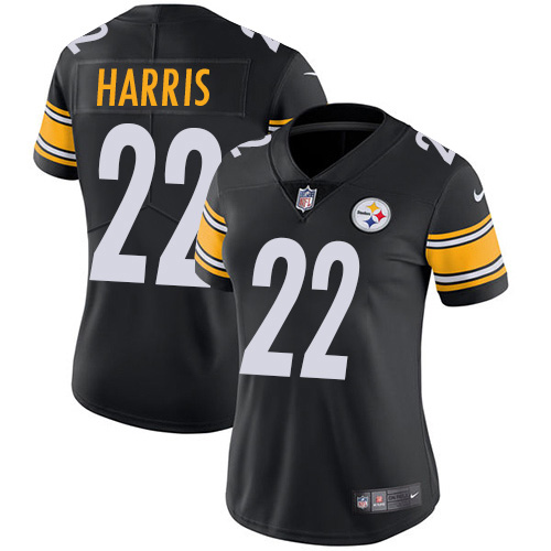 Steelers #22 Najee Harris Black Team Color Women's Stitched Vapor Untouchable Limited Jersey