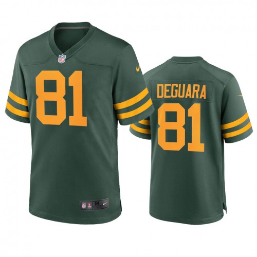 Green Bay Green Bay Packers #81 Josiah Deguara Men's Alternate Game Player Jersey - Green Men's