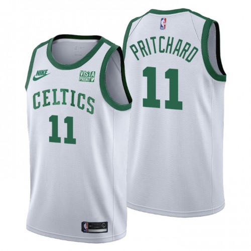 Boston Boston Celtics #11 Payton Pritchard Youth Releases Classic Edition 75th Anniversary Jersey White Youth