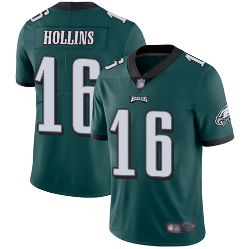 Philadelphia Eagles #16 Mack Hollins Midnight Green Team Color Men's Stitched Vapor Untouchable Limited Jersey Men's