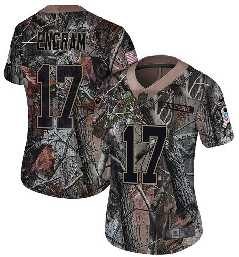 Jaguars #17 Evan Engram Camo Women's Stitched Limited Rush Realtree Jersey