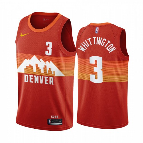 Denver Nuggets #3 Greg Whittington Red Youth Swingman 2020-21 City Edition Jersey Youth