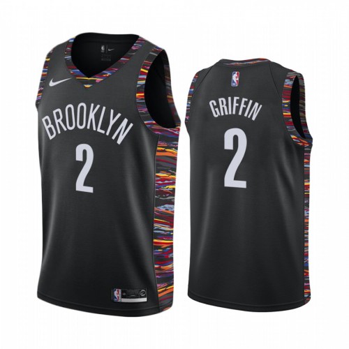 Brooklyn Nets #2 Blake Griffin Black Swingman City Edition 2018/19 Jersey Mens