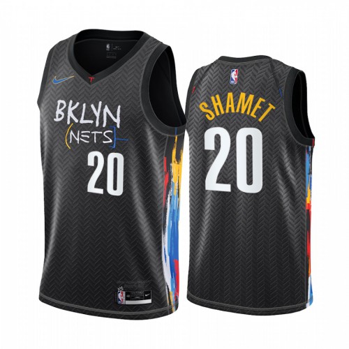 Brooklyn Nets #20 Landry Shamet Black Youth Swingman 2020-21 City Edition Jersey Youth
