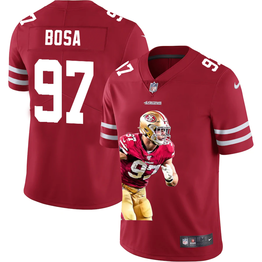 San Francisco 49ers #97 Nick Bosa Team Hero Vapor Limited Jersey Red
