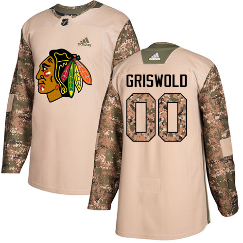 Adidas Chicago Blackhawks #00 Clark Griswold Camo Authentic 2017 Veterans Day Stitched Jersey Men's