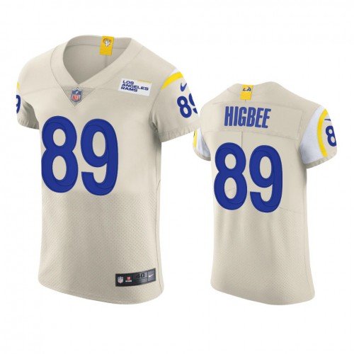 Los Angeles Los Angeles Rams #89 Tyler Higbee Men's Vapor Elite Player Jersey - Bone Men's