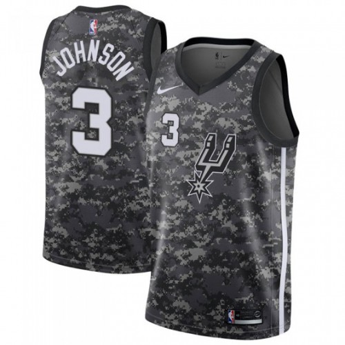 San Antonio Spurs #3 Keldon Johnson Black Youth Swingman City Edition 2018/19 Jersey Youth