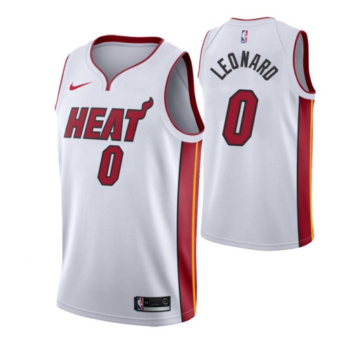 Miami Heat #0 Meyers Leonard Mens Association Edition White Jersey Mens
