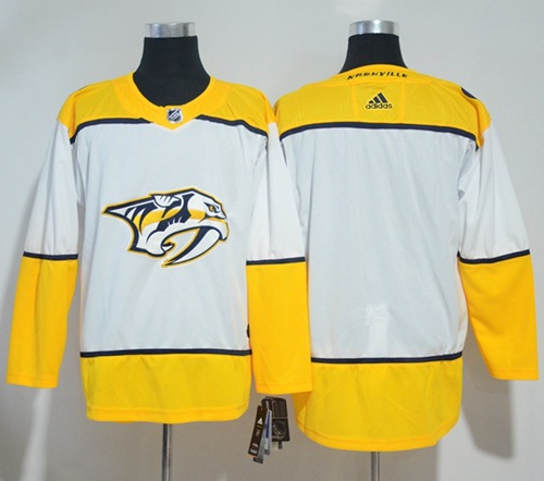 Adidas Predators Blank White Road Authentic Stitched Jersey