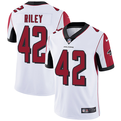 Atlanta Falcons #42 Duke Riley White Men's Stitched Vapor Untouchable Limited Jersey Men's