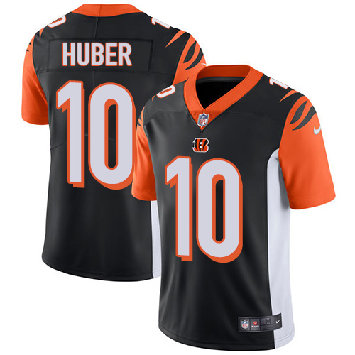 Cincinnati Bengals #10 Kevin Huber Black Team Color Men's Stitched Vapor Untouchable Limited Jersey Men's