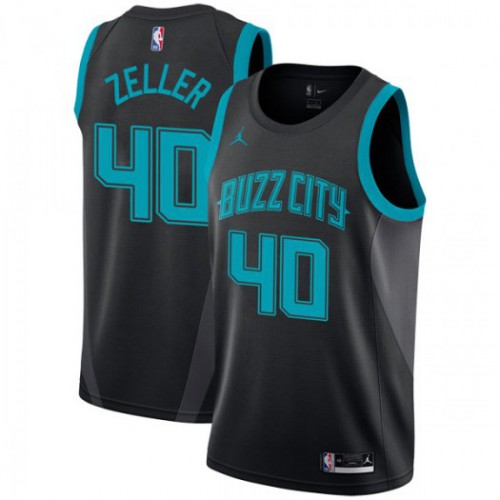 Charlotte Hornets #40 Cody Zeller Black Youth Jordan Swingman City Edition 2018/19 Jersey Youth