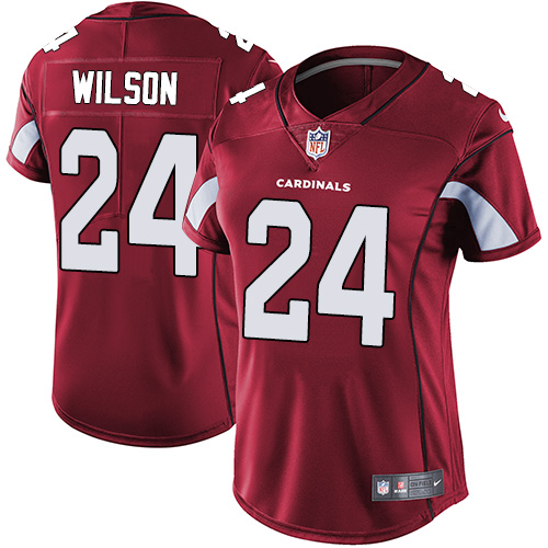 Arizona Cardinals #24 Adrian Wilson Red Team Color Women's Stitched Vapor Untouchable Limited Jersey Womens