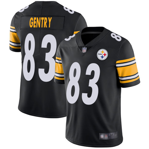 Pittsburgh Steelers #83 Zach Gentry Black Team Color Men's Stitched Vapor Untouchable Limited Jersey Men's
