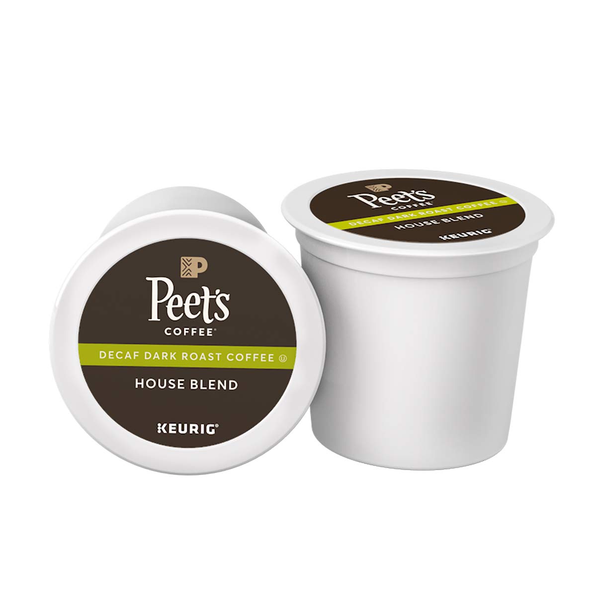 testPeet's Coffee Decaf House Blend, Dark Roast, 16 Count Single Serve K-Cup Decaffeinated Coffee Pods for Keurig Coffee Maker