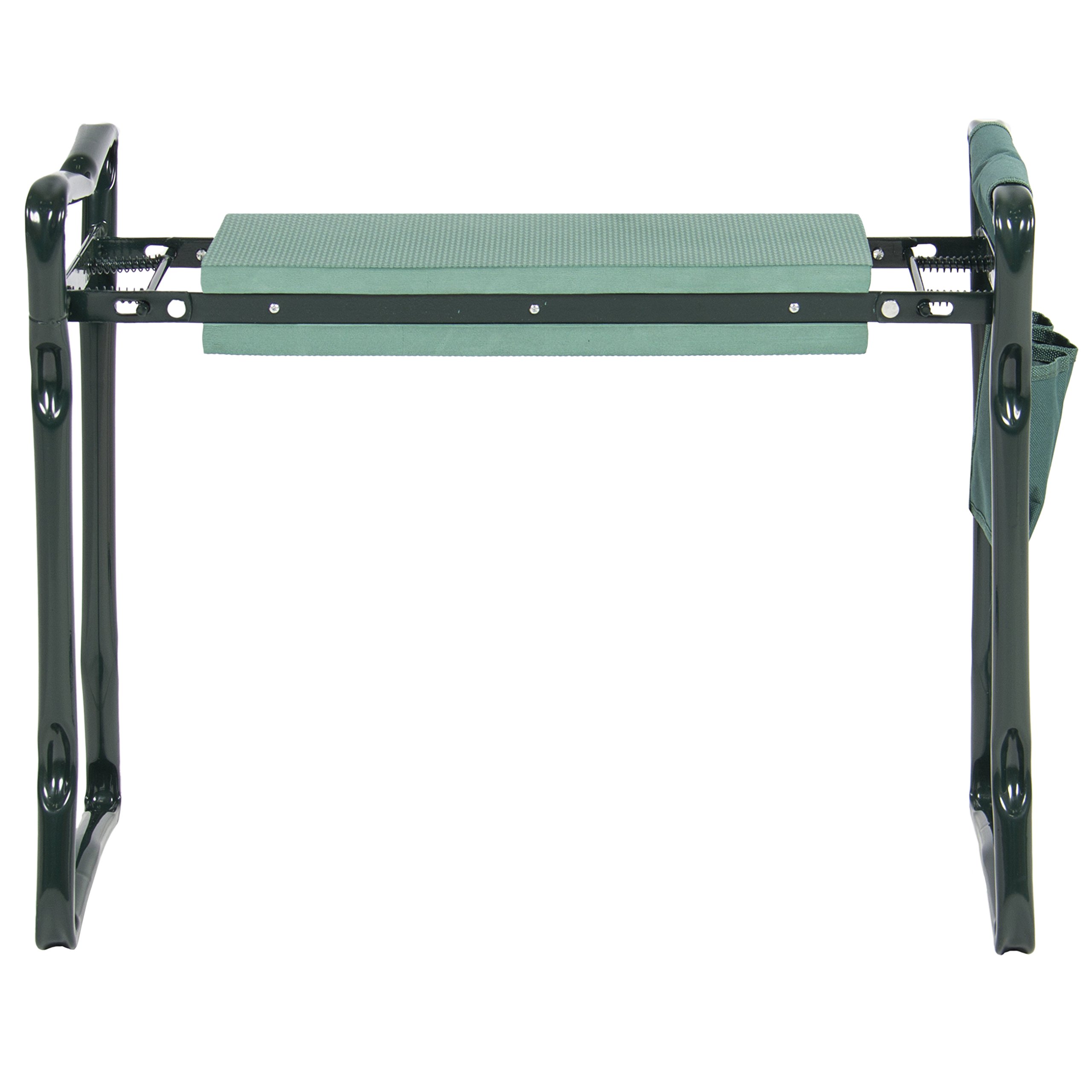 testBest Choice Products Foldable Garden Kneeler and Seat With Bonus Tool Pouch Portable Stool EVA Pad