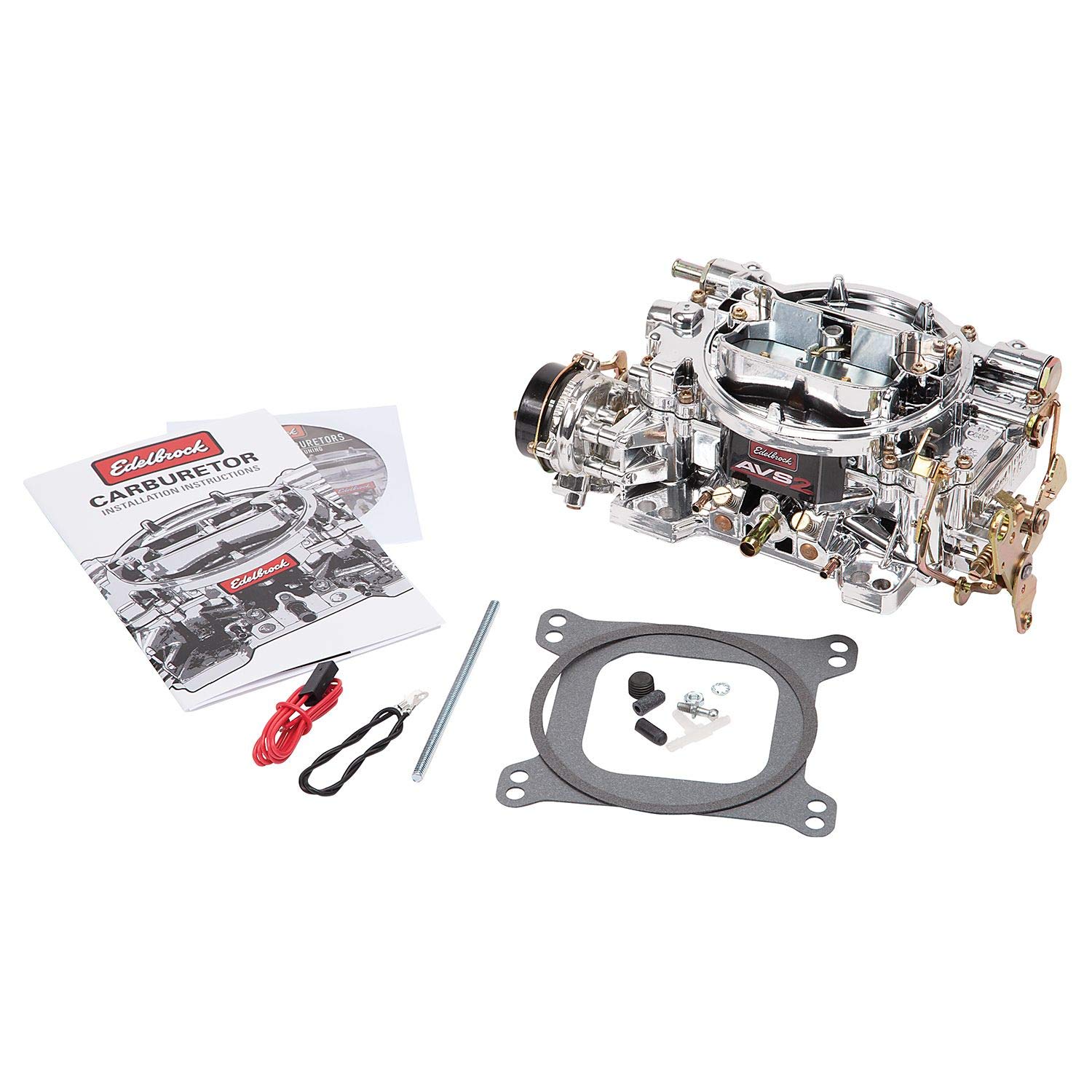 testEdelbrock 1906 AVS2 Carburetor 650 CFM With Electric Choke, Satin Finish