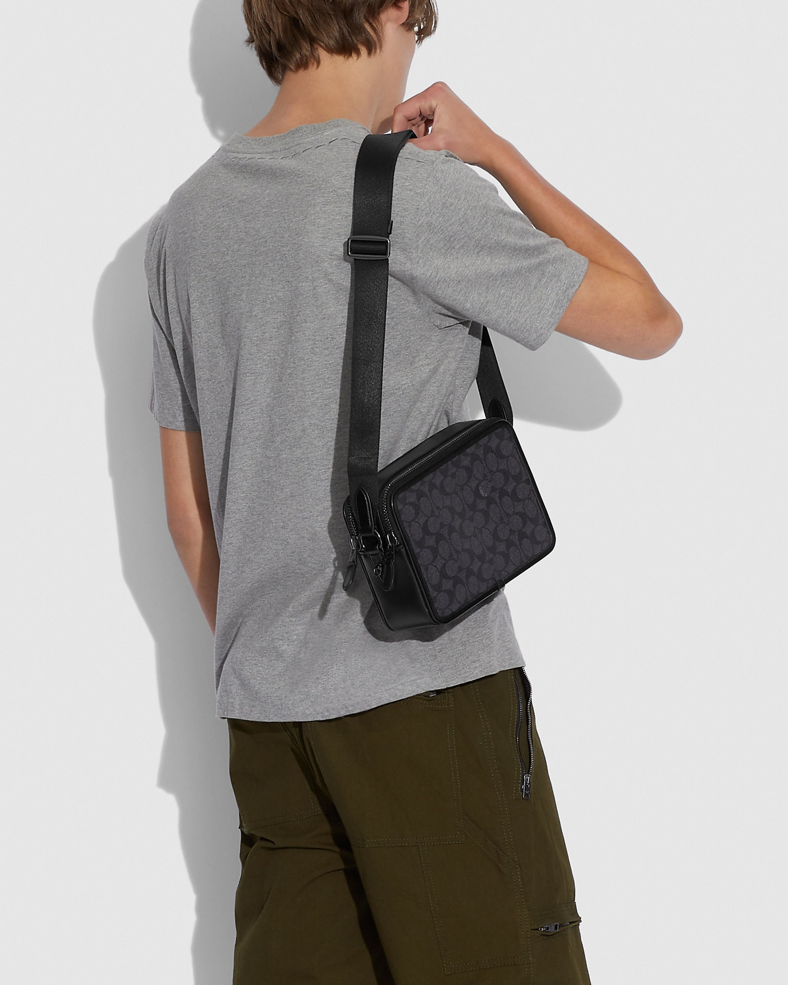 Charter Crossbody 24 In Signature Canvas Coach