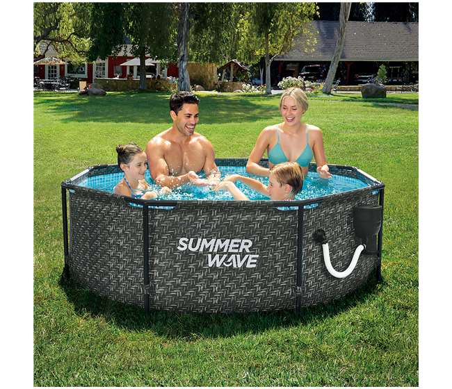 Swimming Pool-Active 8ft x 30in Above Ground Frame Swimming Pool Set with Pump