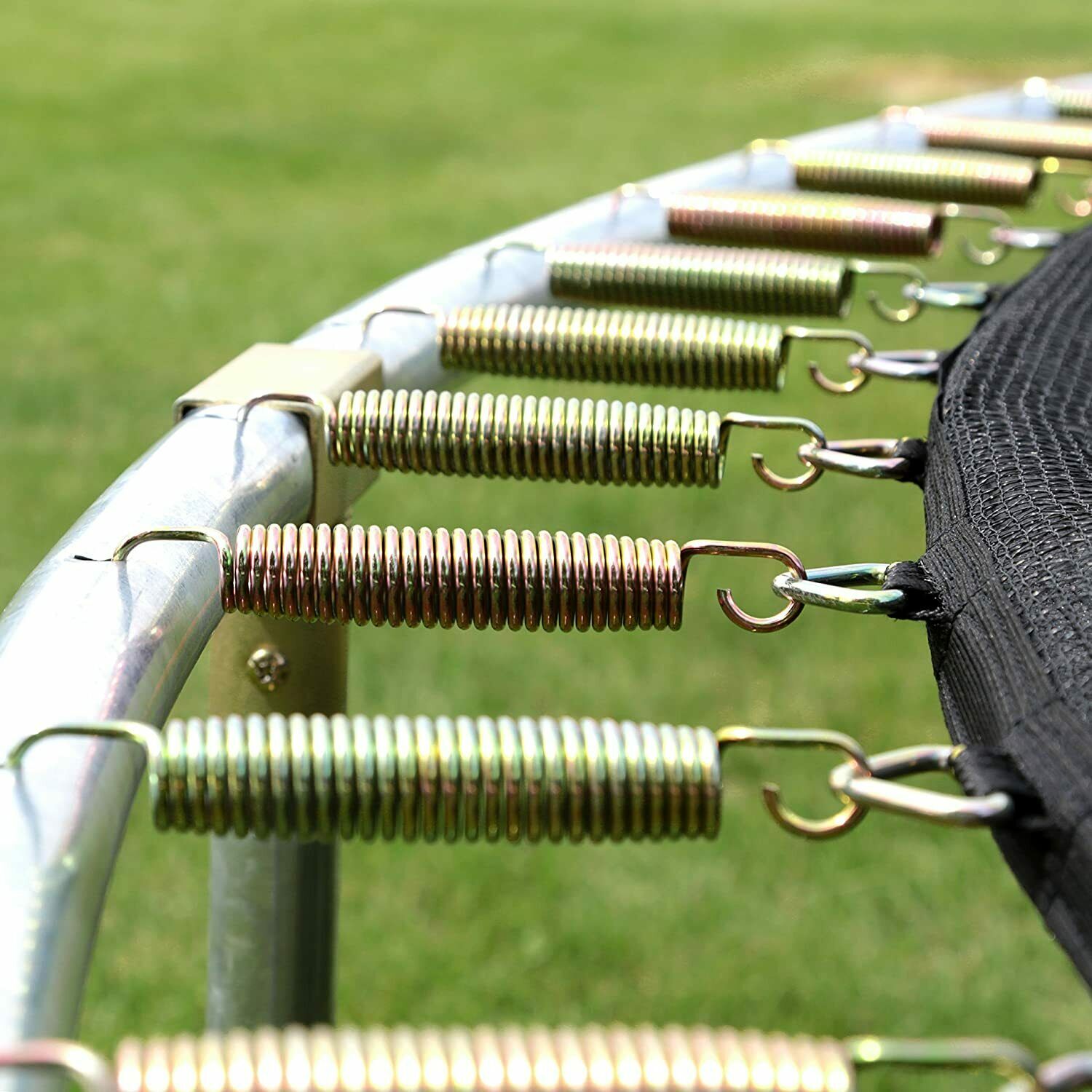 12-Foot Jump N' Dunk Trampoline with Enclosure Net - Basketball Trampoline, Camo