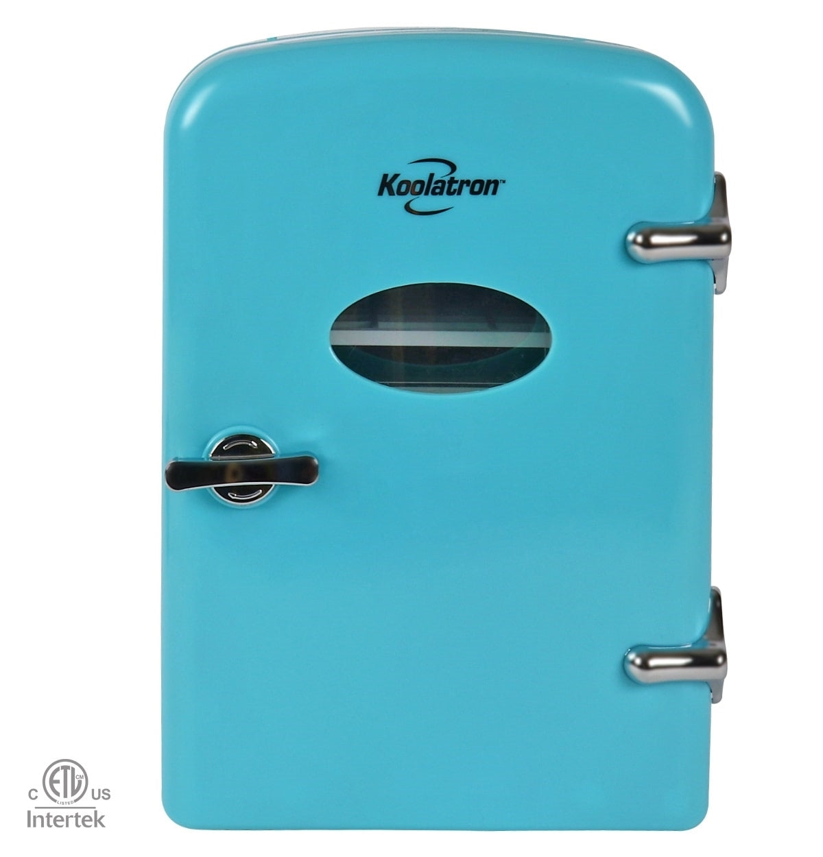 6 Can AC/DC Retro Mini Cooler/Mini Fridge in Aqua (4.2 Quarts/4 Liters)
