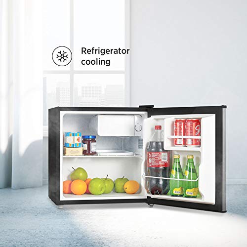 WHS-65LB1 Compact Single Reversible Door Refrigerator, 1.6 Cubic Feet-Black