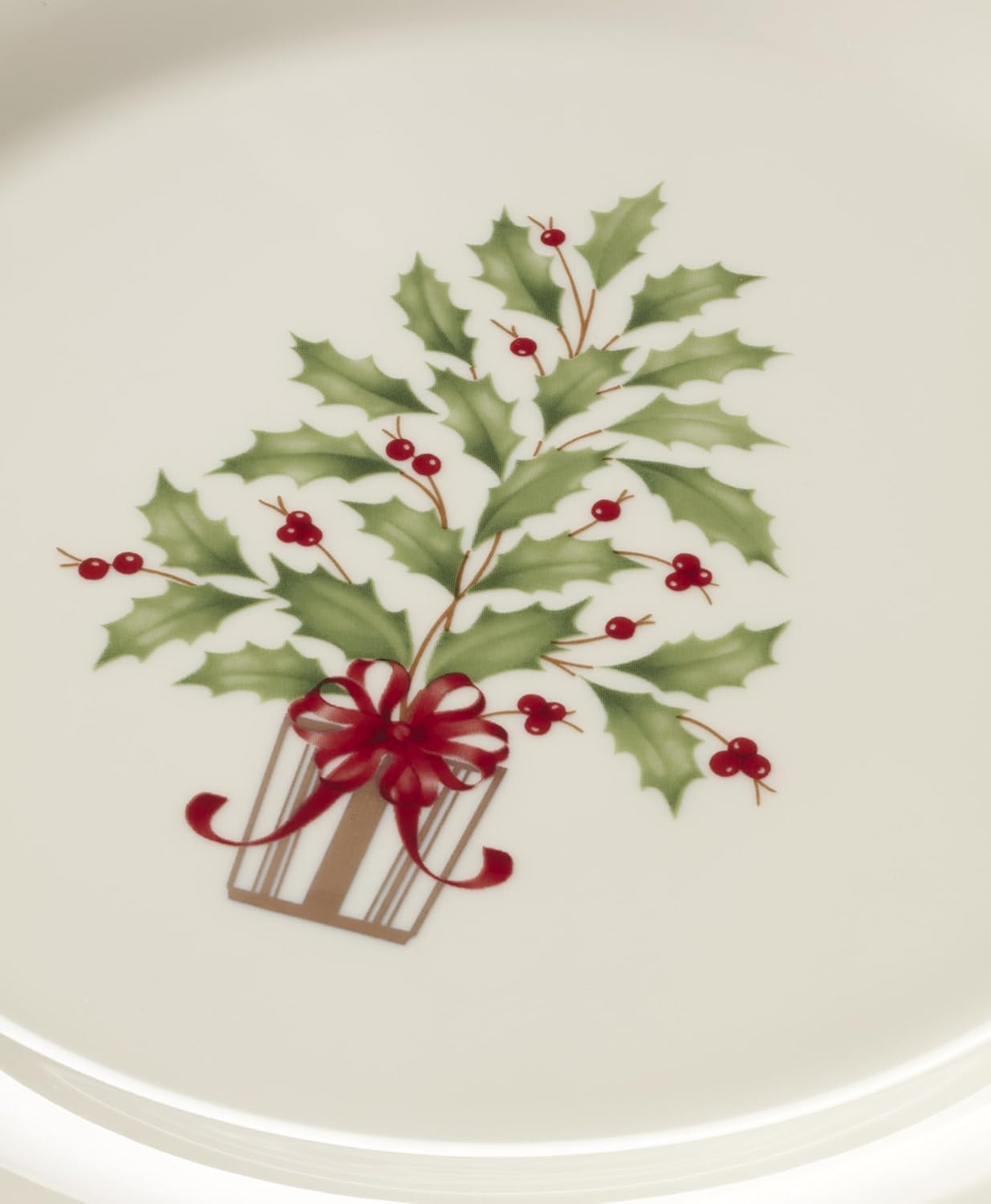 Lenox 6122048 Holiday 12-Piece-Plate-&-Mug Set, Christmas Dinnerware, Hosting