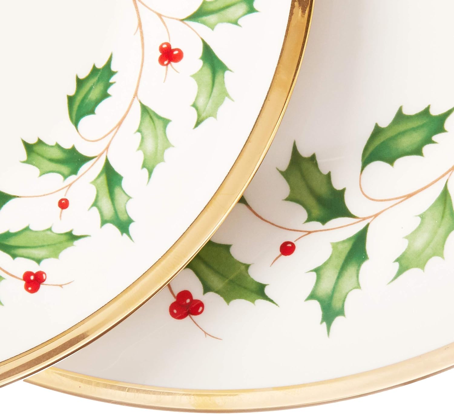 Lenox 6122048 Holiday 12-Piece-Plate-&-Mug Set, Christmas Dinnerware, Hosting