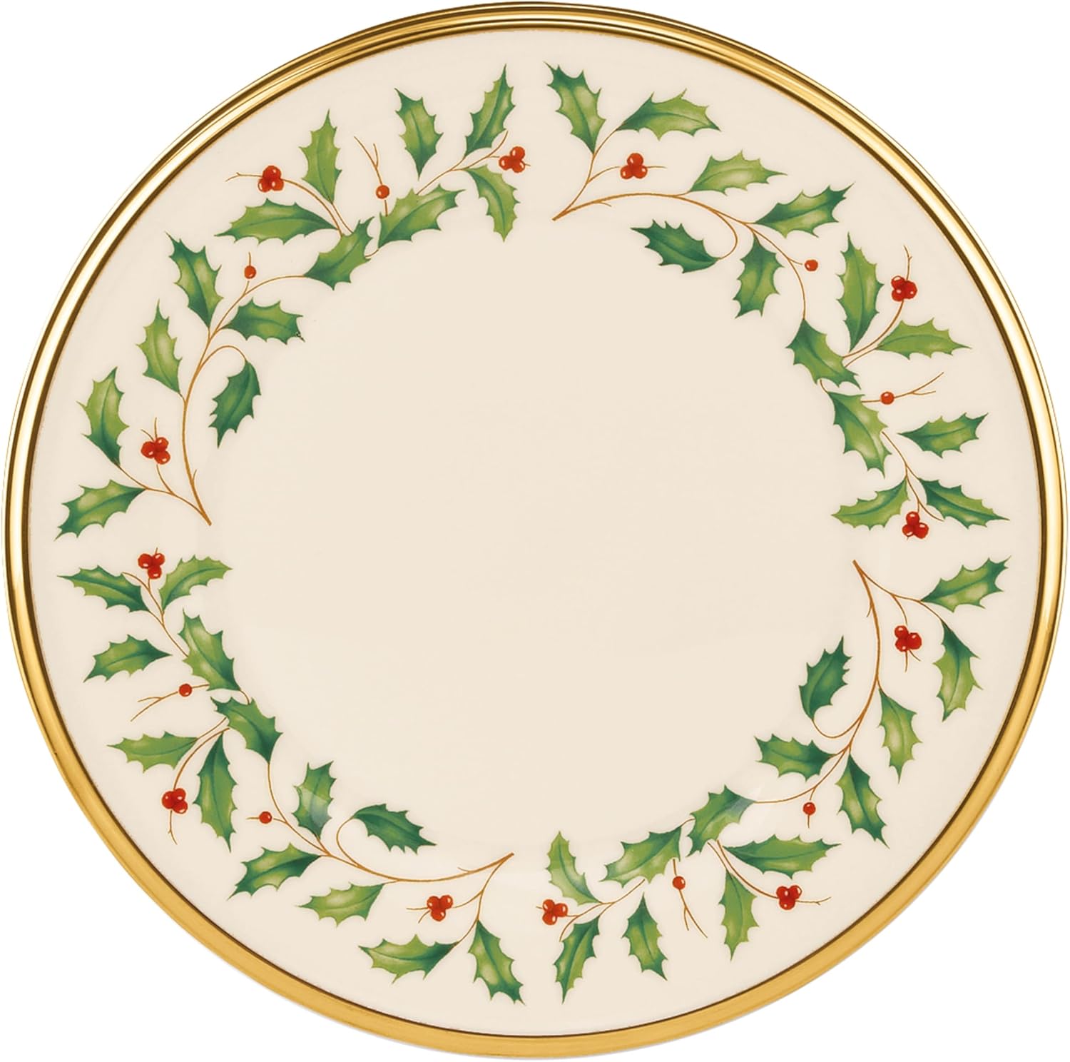 Lenox 6122048 Holiday 12-Piece-Plate-&-Mug Set, Christmas Dinnerware, Hosting