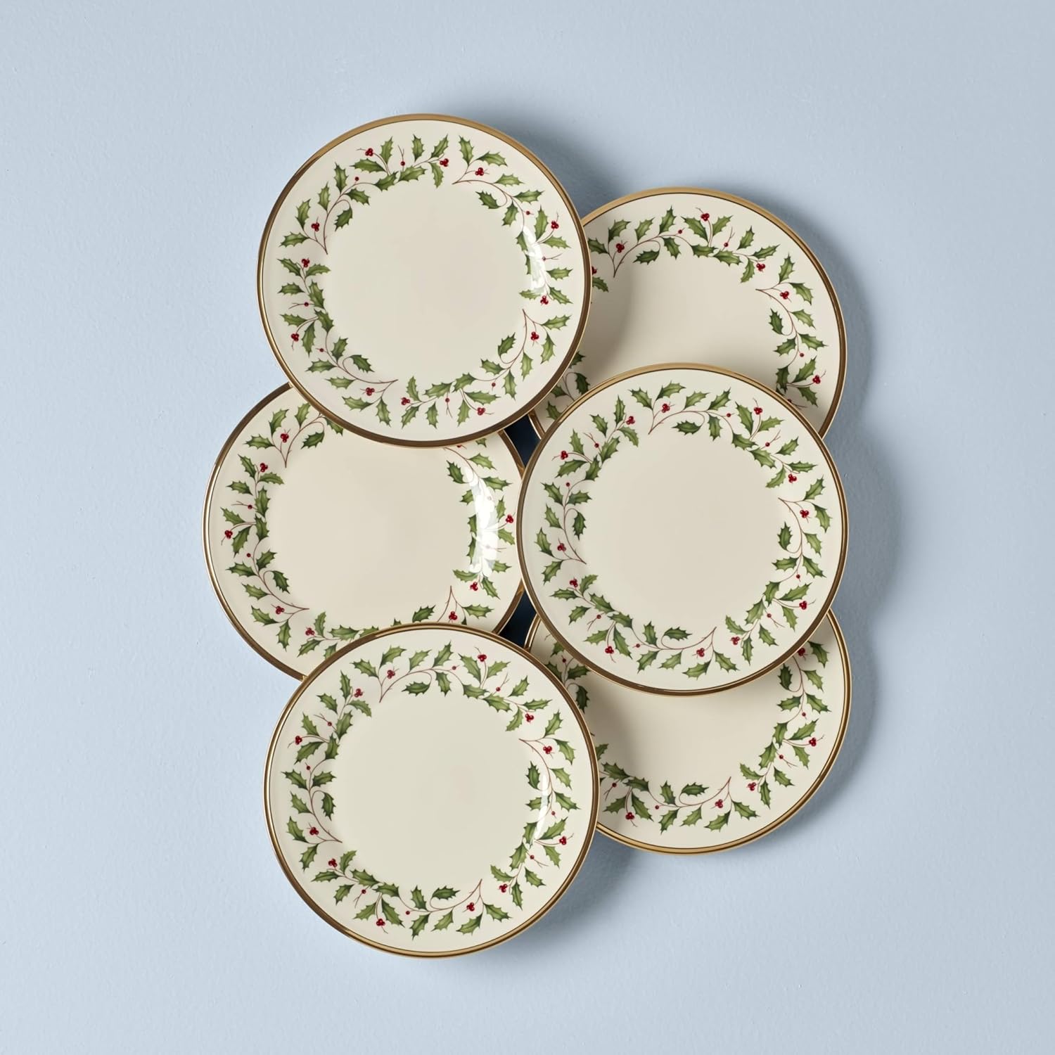 Lenox 6122048 Holiday 12-Piece-Plate-&-Mug Set, Christmas Dinnerware, Hosting