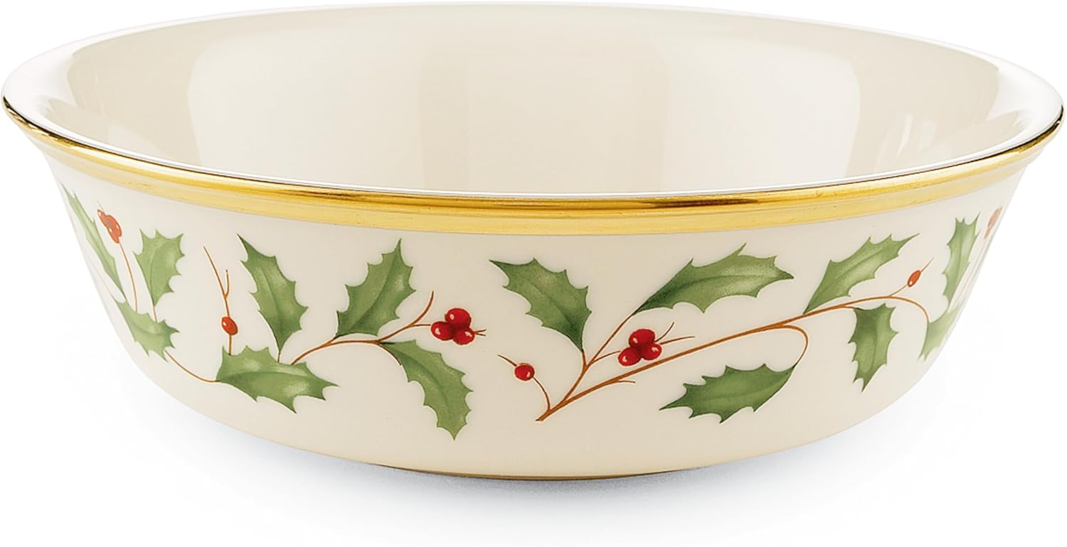 Lenox 6122048 Holiday 12-Piece-Plate-&-Mug Set, Christmas Dinnerware, Hosting