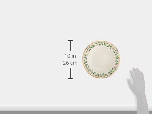 Lenox 6122048 Holiday 12-Piece-Plate-&-Mug Set, Christmas Dinnerware, Hosting