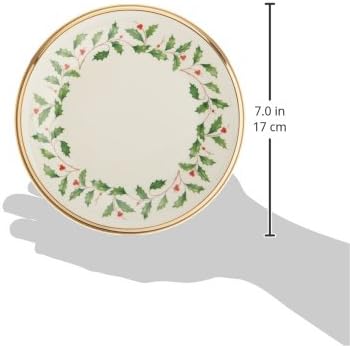 Lenox 6122048 Holiday 12-Piece-Plate-&-Mug Set, Christmas Dinnerware, Hosting