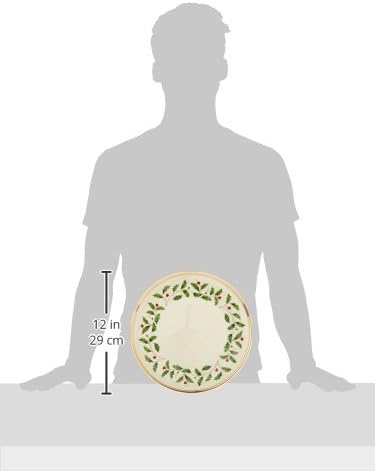 Lenox 6122048 Holiday 12-Piece-Plate-&-Mug Set, Christmas Dinnerware, Hosting