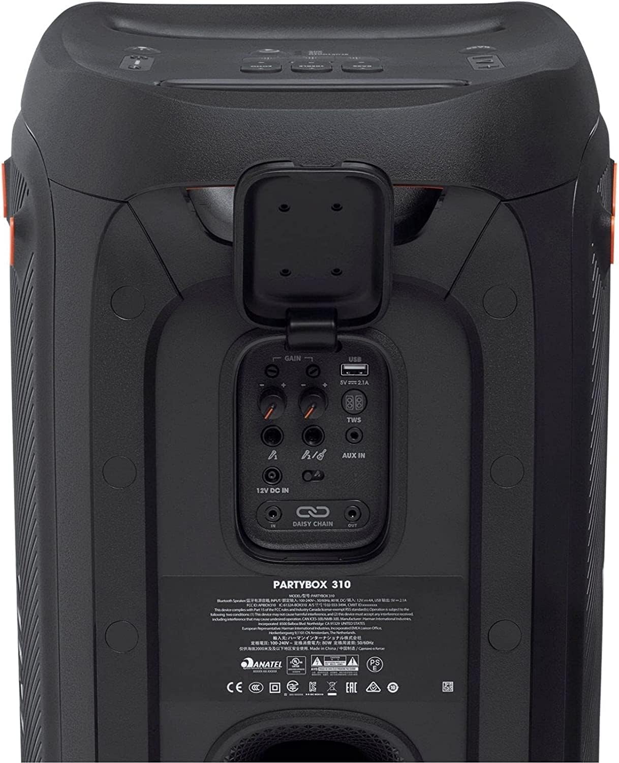 JBL Partybox 310 - Portable Party Speaker with Long Lasting Battery, Powerful JBL Sound and Exciting Light Show,Black