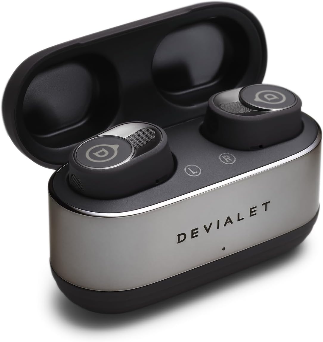 Devialet Gemini II True Wireless Earbuds - Iconic White - Audiophiles - Daily Music & Commute - Pristine Audio Fidelity Sound Clarity and Effective Noise Cancellation.