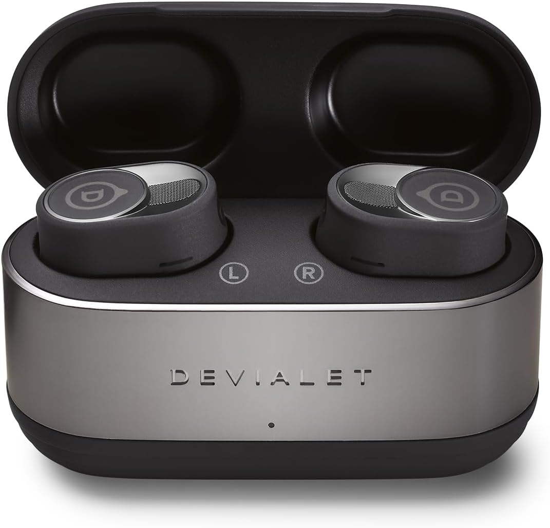 Devialet Gemini II True Wireless Earbuds - Iconic White - Audiophiles - Daily Music & Commute - Pristine Audio Fidelity Sound Clarity and Effective Noise Cancellation.