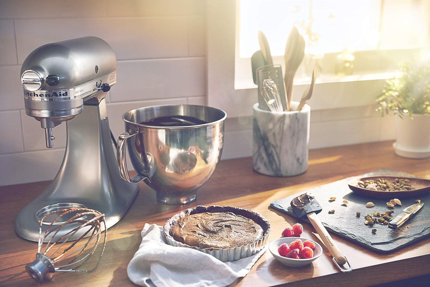 KitchenAid Artisan Series 5 Quart Tilt-Head Stand Mixer, KSM150PS, Cardamom