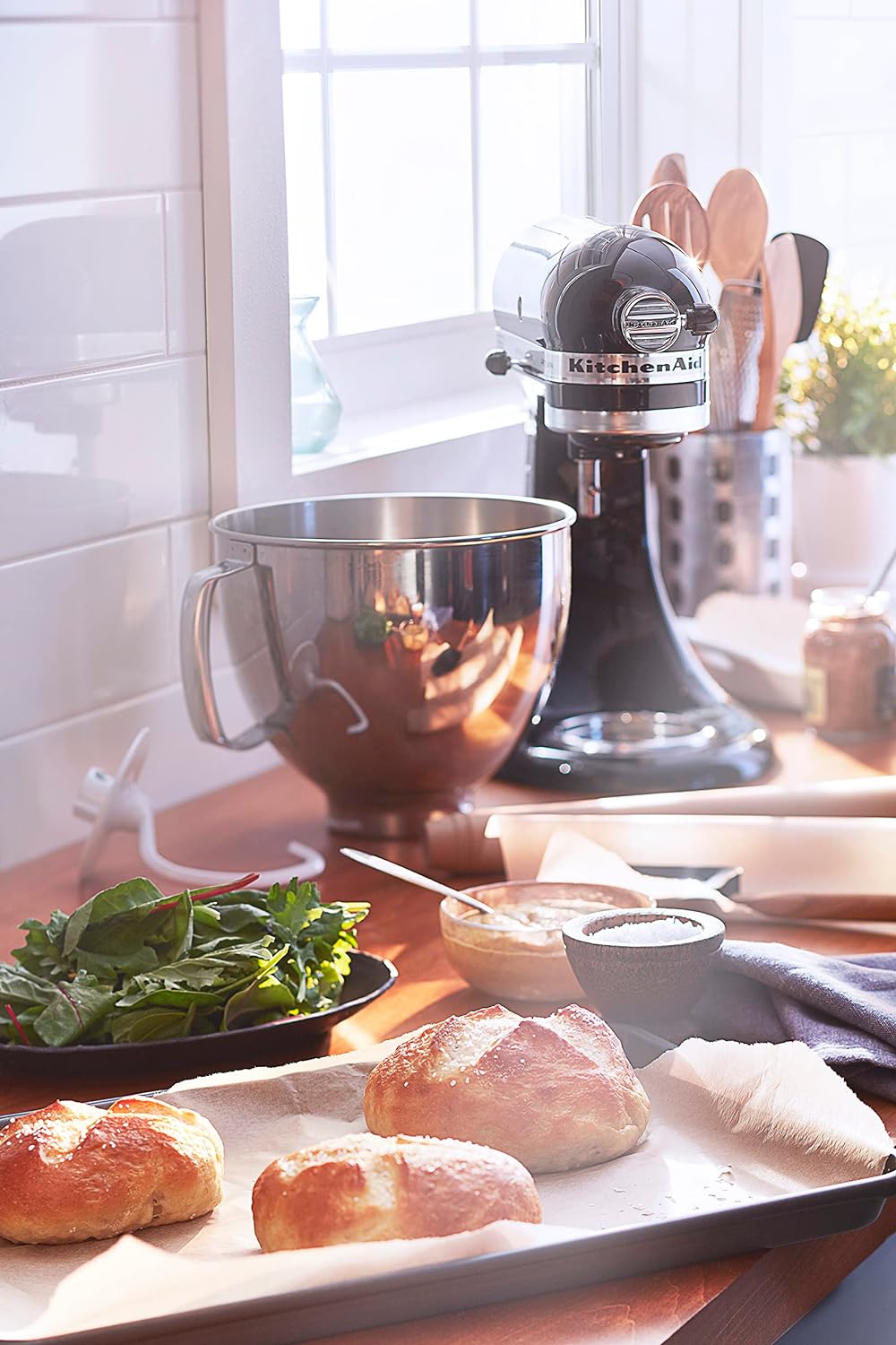 KitchenAid Artisan Series 5 Quart Tilt-Head Stand Mixer, KSM150PS, Cardamom