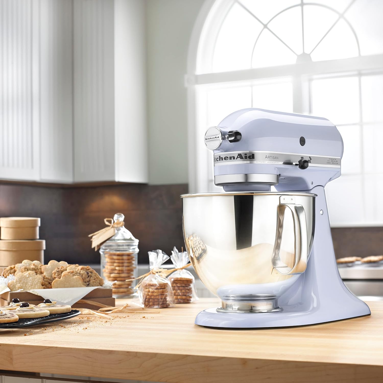 KitchenAid Artisan Series 5 Quart Tilt-Head Stand Mixer, KSM150PS, Cardamom
