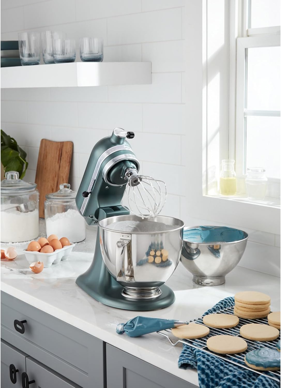KitchenAid Artisan Series 5 Quart Tilt-Head Stand Mixer, KSM150PS, Cardamom