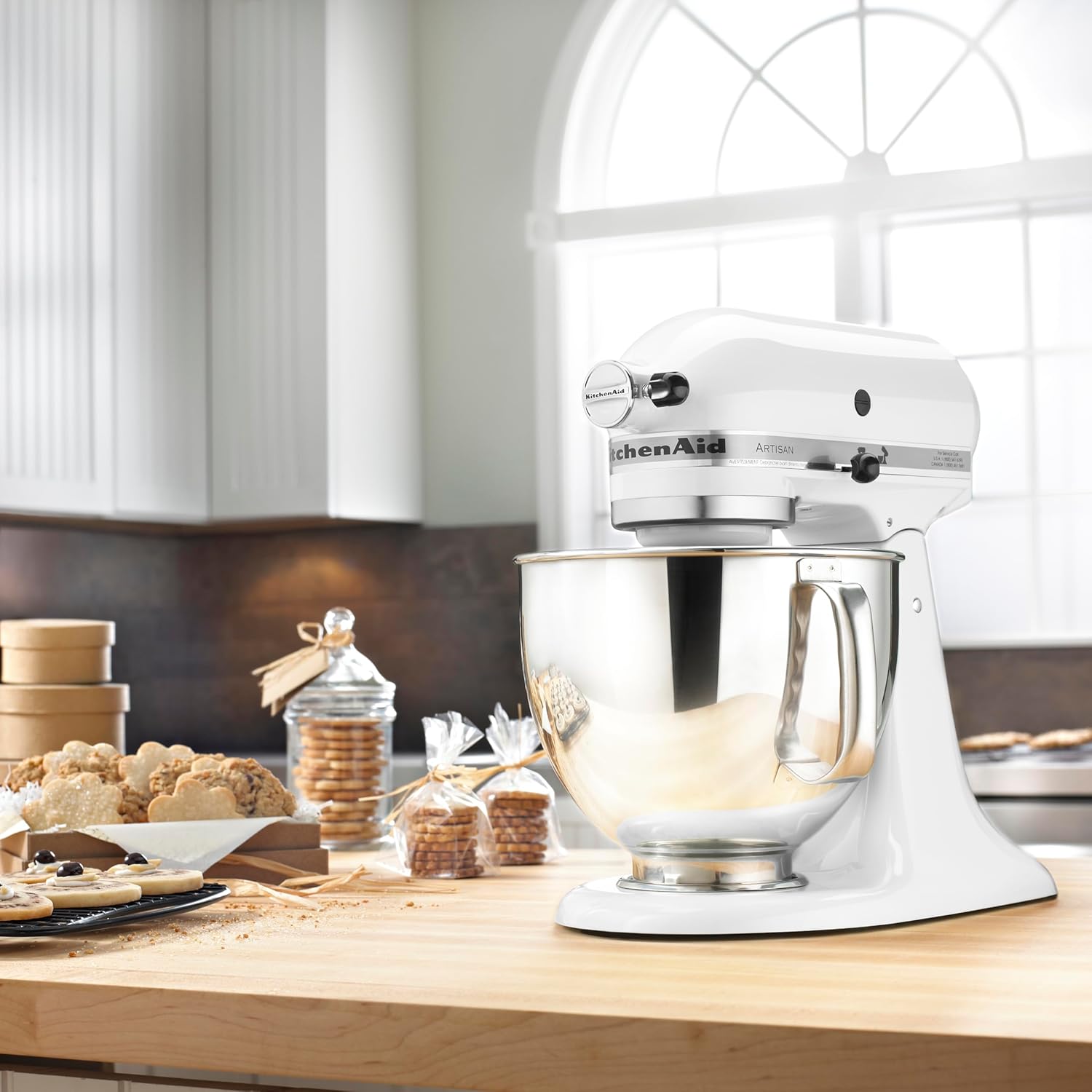 KitchenAid Artisan Series 5 Quart Tilt-Head Stand Mixer, KSM150PS, Cardamom