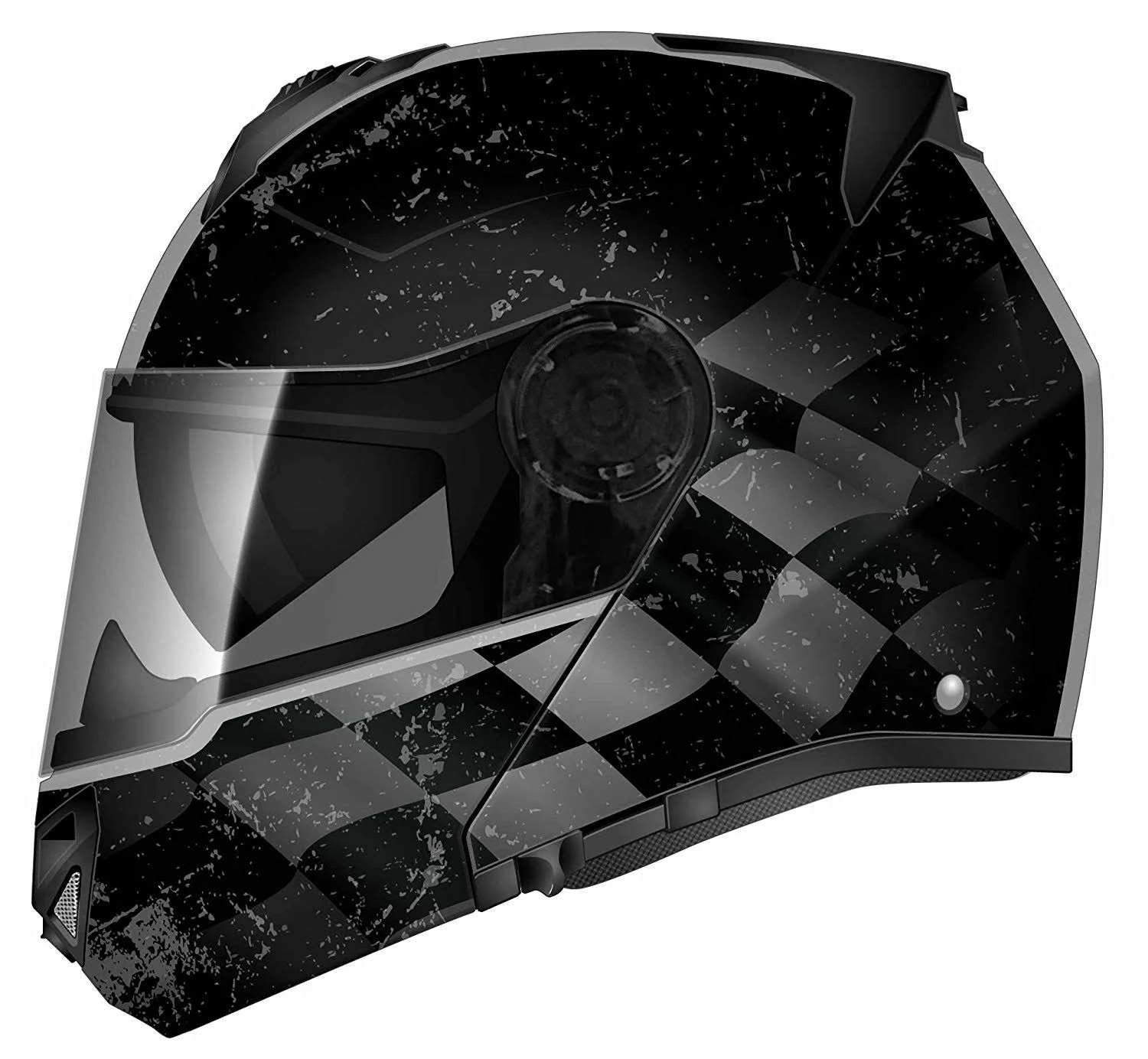 torc tb27 full face modular helmet with integrated blinc bluetooth