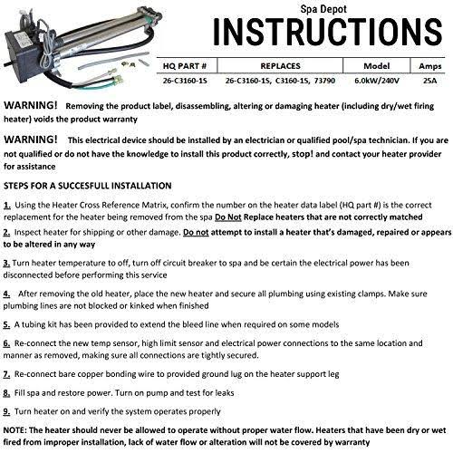LowFlow Titanium Heater w/Sensors for Hot Spring/Watkins/Tiger River