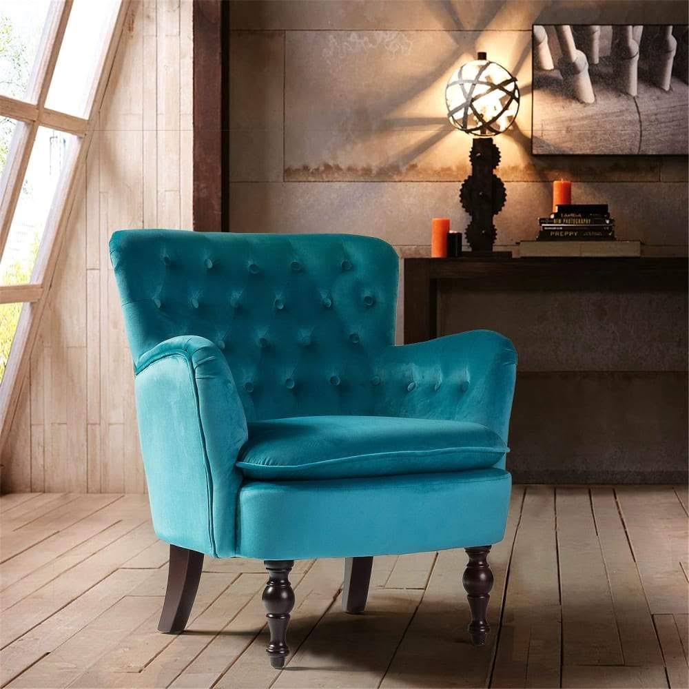 Jayden Creation Isabella Teal Tufted Accent Chair Blue WGL 1 S   135c4210 6c60 468d A4dc 60d02c609534 