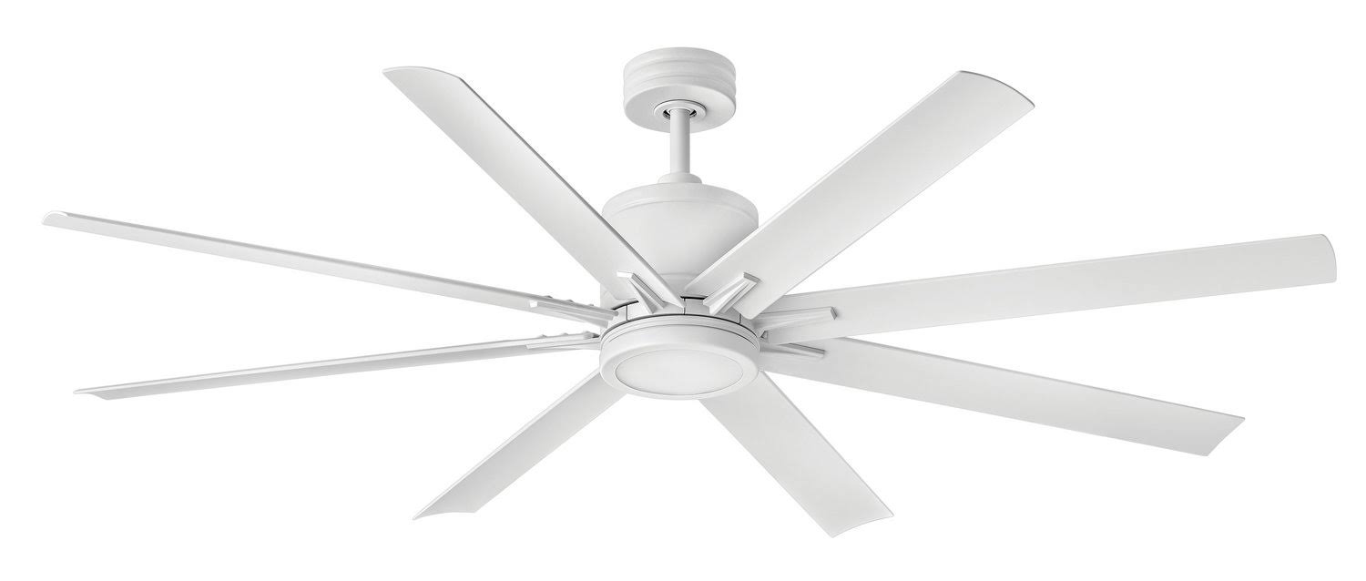 Hinkley 902466FMWLWD Vantage 66 inch Matte White Ceiling Fan WGL1s