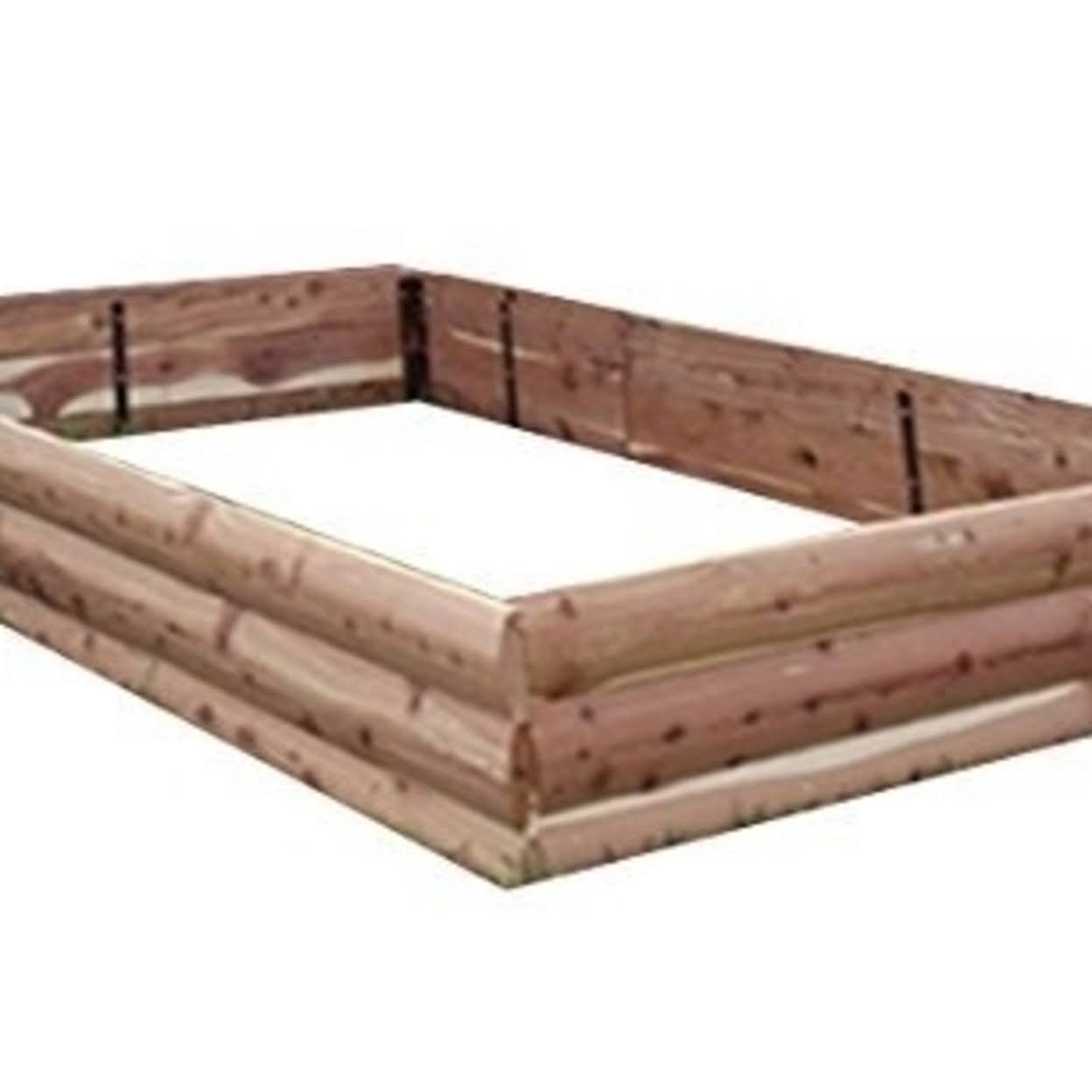 Cedar Green AB6 Aromatic Log Raised Garden Bed WGL1s